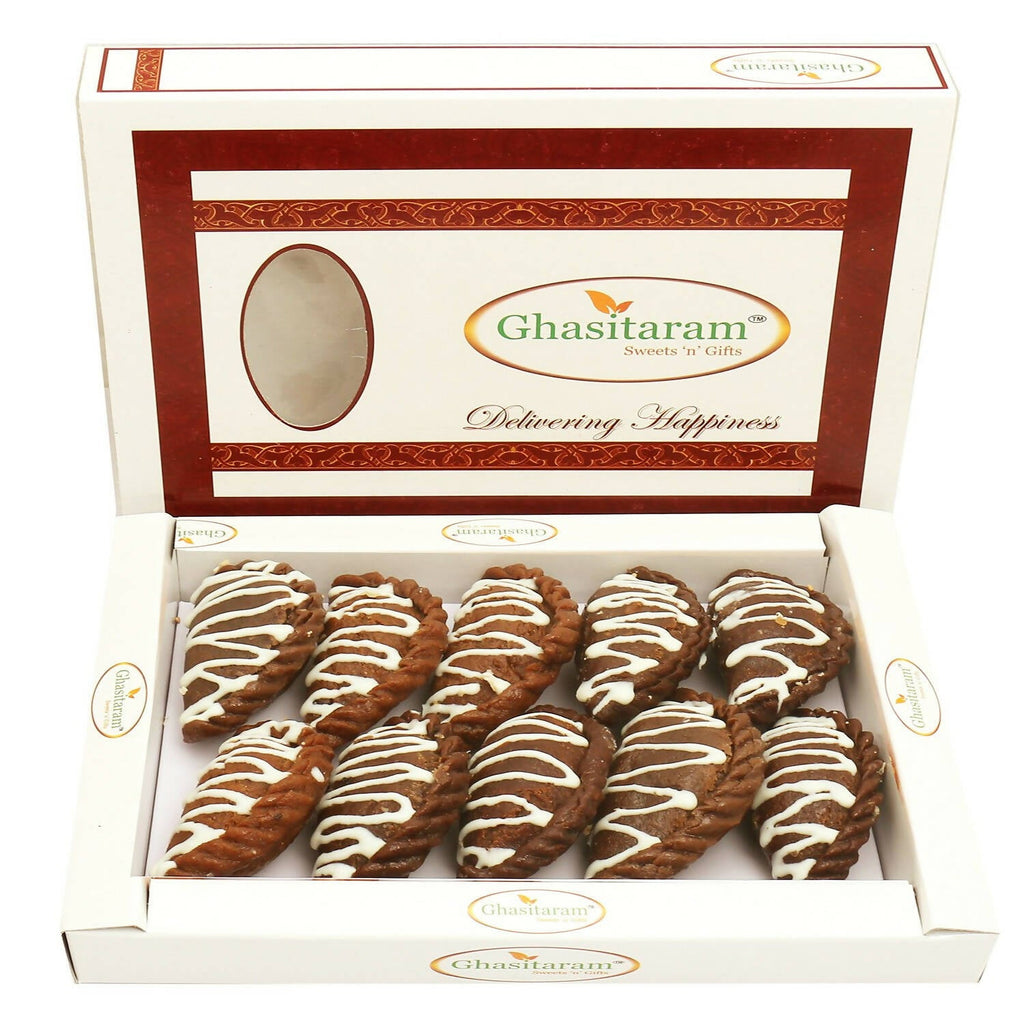 Ghasitaram Holi Sweets - Chocolate Gujiya | Grocsy