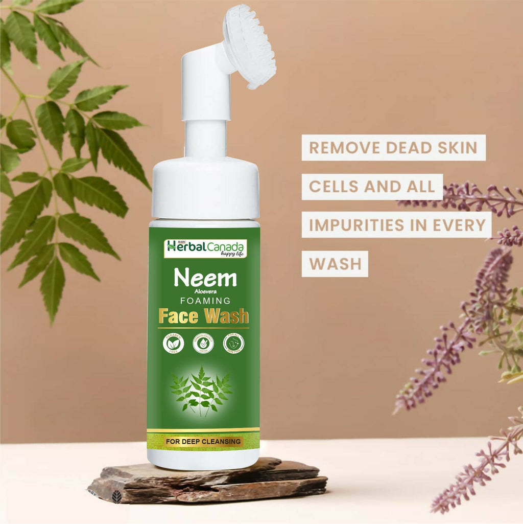 Herbal Canada Neem Foaming Face Wash | Grocsy