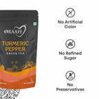 Oraah Turmeric Pepper Green Tea | Grocsy