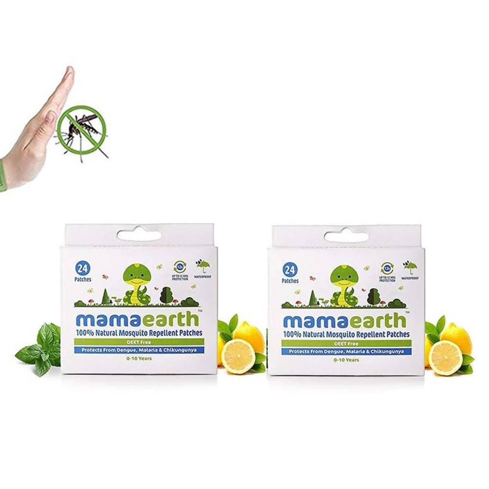 Mamaearth Natural Repellent Mosquito Patches for Babies, 24 pcs | Grocsy