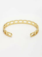 NVR Men's Gold Plated Cuff Bracelet | Grocsy