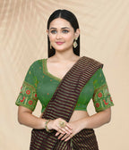 Joban Fashion Women's Green Embroidered Stitched Blouse | Grocsy