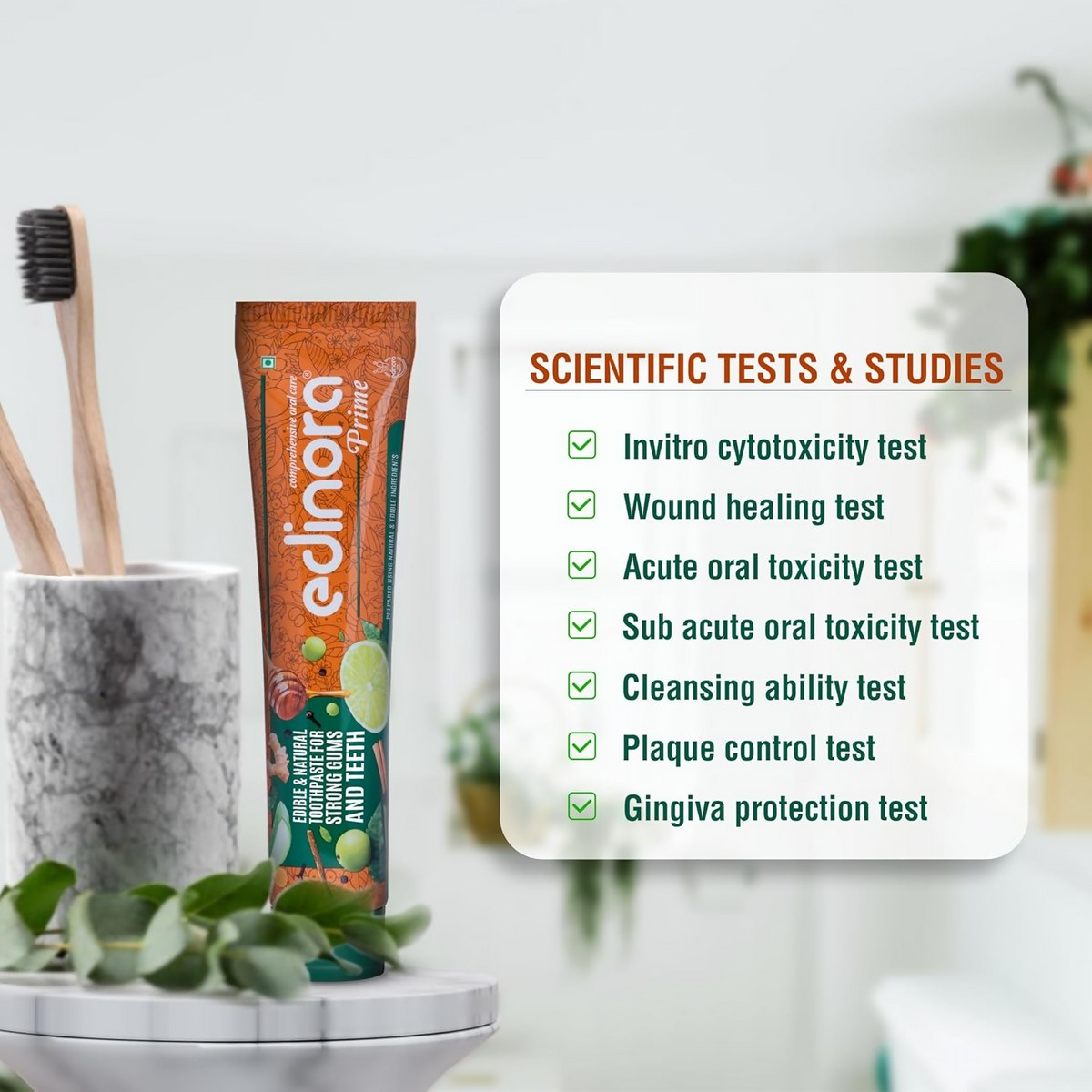 Edinora Prime Ayurvedic Toothpaste | Grocsy