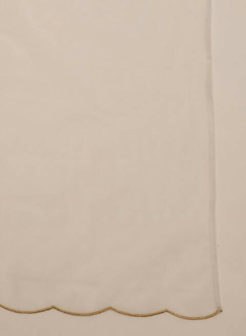 FIORRA Women's White Georgette Anarkali Kurta With Dupatta | Grocsy