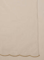 FIORRA Women's White Georgette Anarkali Kurta With Dupatta | Grocsy