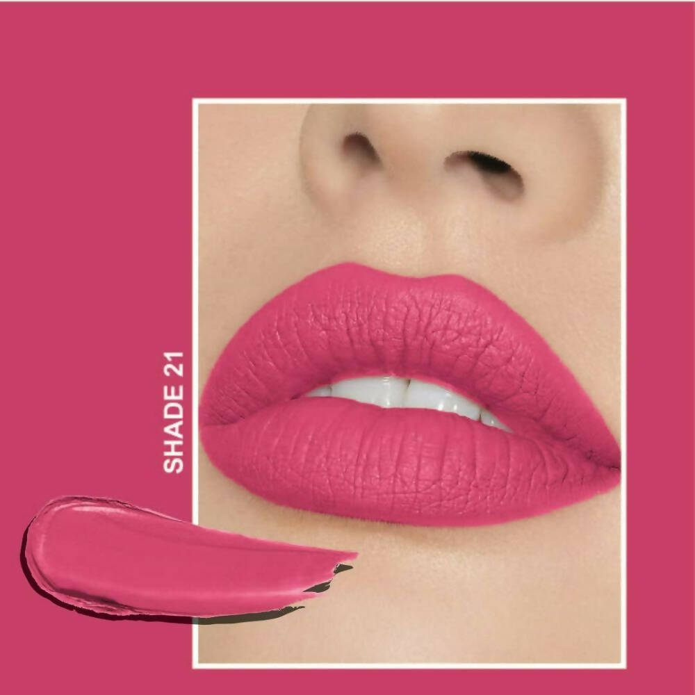 Flicka Tomato Nudepink Matte Finish Lipstick Shade 21 | Grocsy