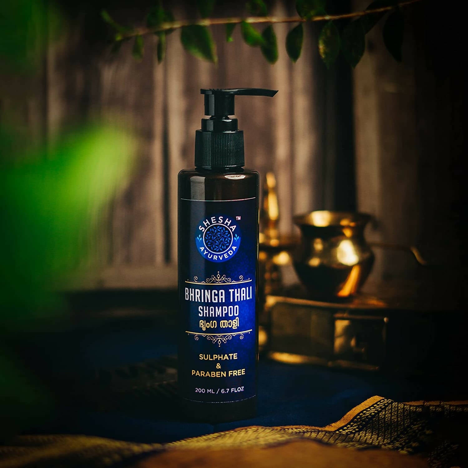Shesha Ayurveda Bhringa Thali Hair Shampoo | Grocsy