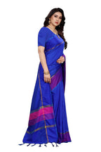 Vamika Royal Blue Cotton Silk Weaving Saree (Binita Royal Blue) | Grocsy
