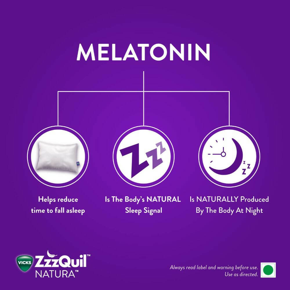 Vicks ZzzQuil Natura Melatonin Sleep Gummies | Grocsy