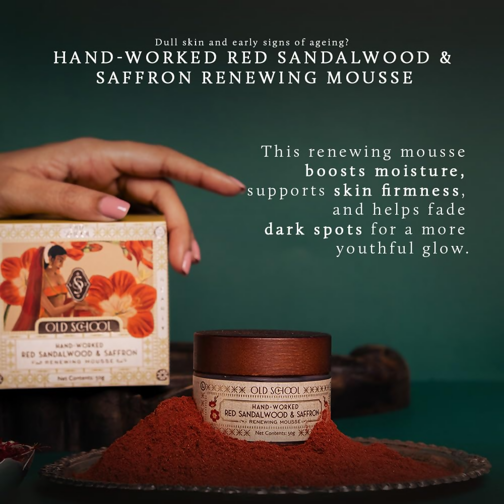 Old School Rituals Red Sandalwood & Saffron Age-Defying Face Moisturiser | Grocsy