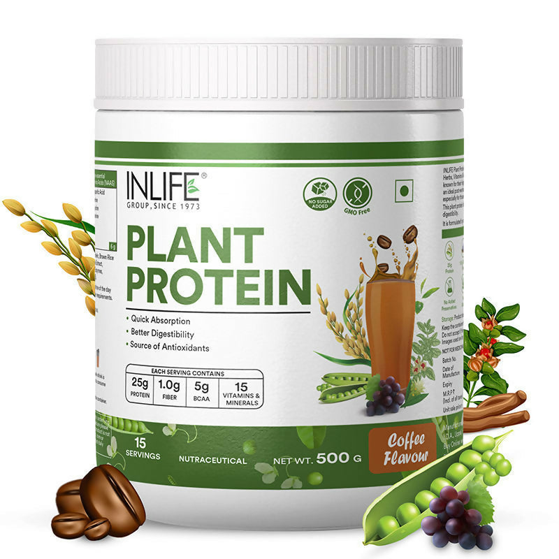 Inlife Plant Protein Powder Coffee | Grocsy
