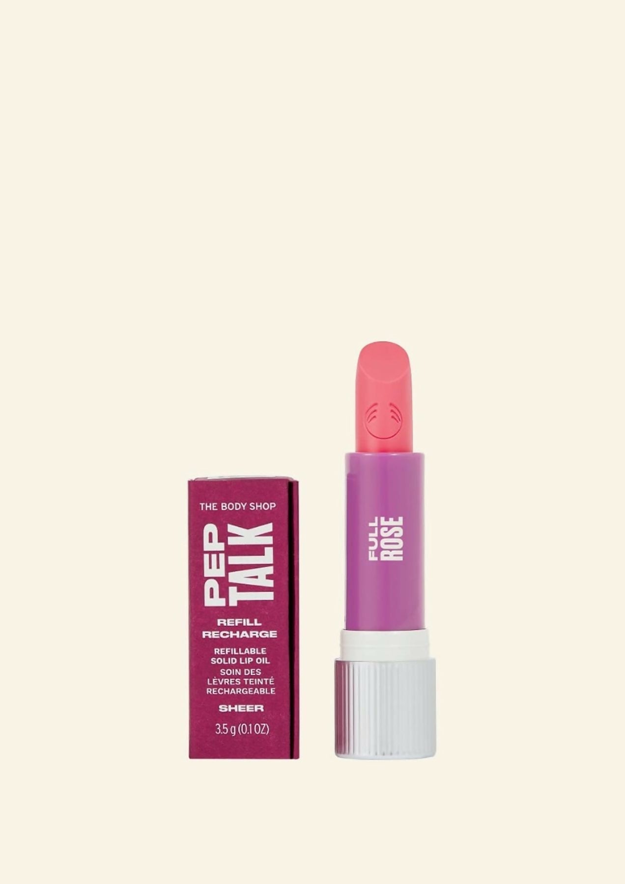 The Body Shop Peptalk Flower Lip Oil Refill- Rose | Grocsy