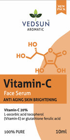 Vedsun Naturals Vitamin C Face Serum Anti Ageing Daily Glow for Men & Women | Grocsy