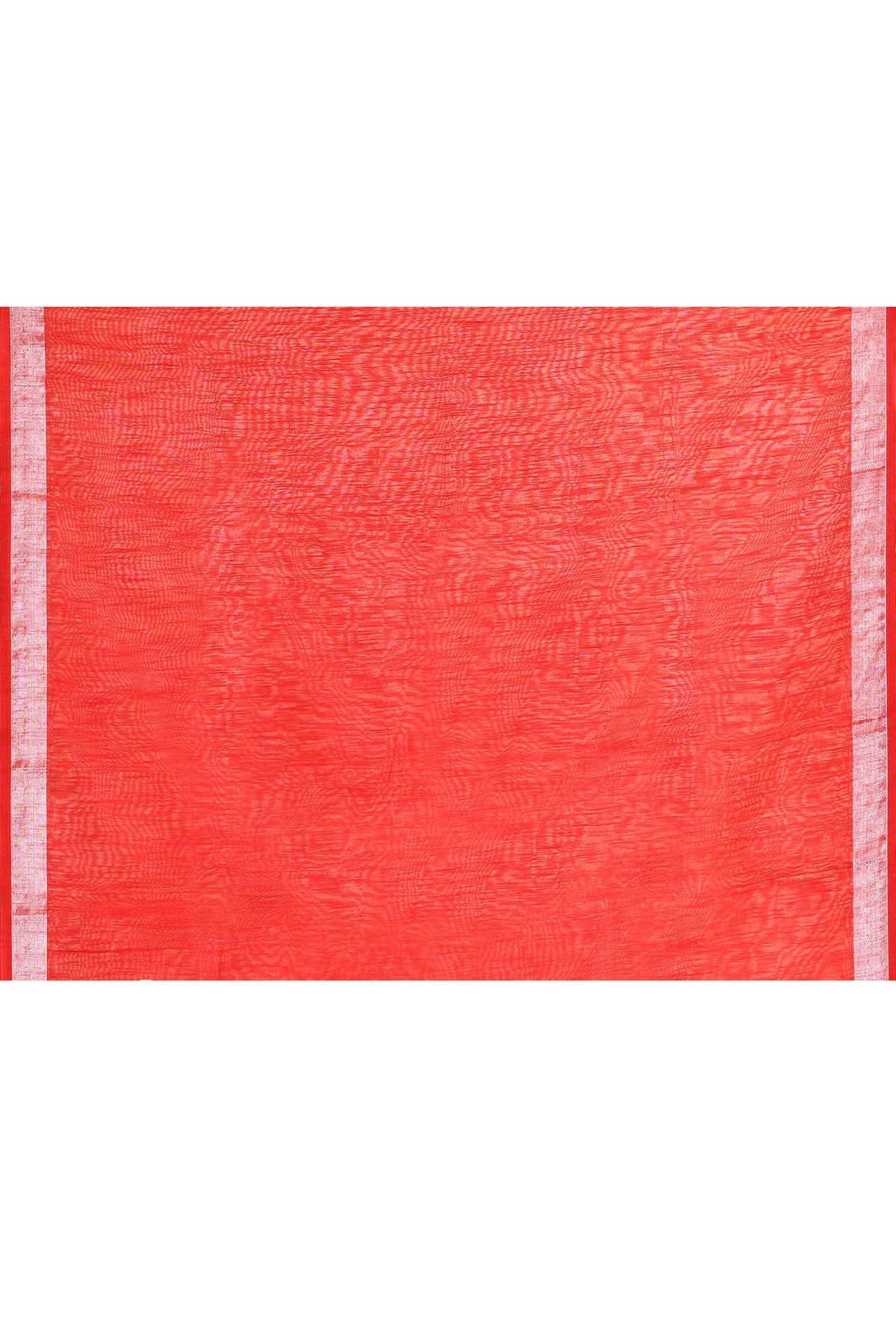 Piyari Fashion Women's Red Embellished Cotton Blend Zari Border Handloom Saree | Grocsy