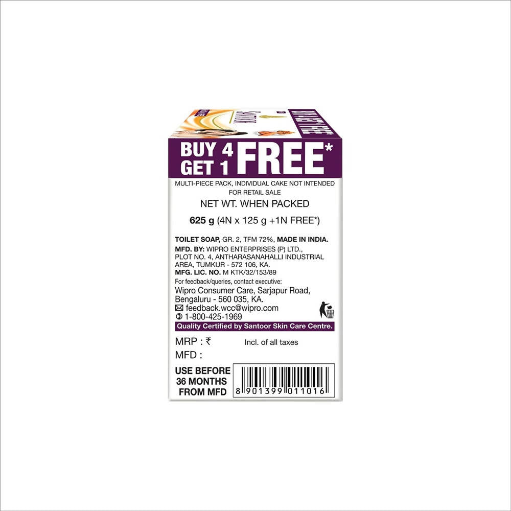Santoor Almond Soft With Sandal & Almond Milk Soap | Grocsy