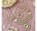 Joban Fashion Hand Made High Quality Gold Plated Base Metal Alloy Kundan Stone Studded Kundan Jewellery Set | Grocsy