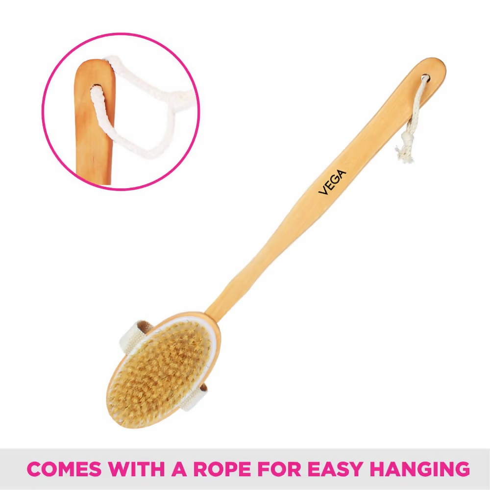 Vega Natural Bristle Bath Brush | Grocsy