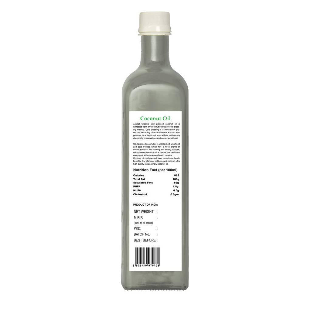 Accept Organic & Natural Products Cold Pressed Coconut Oil | Grocsy