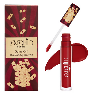 LoveChild By Masaba Gupta Take A DareTransfer-proof Blood Red Maroon Liquid Lipstick | Grocsy