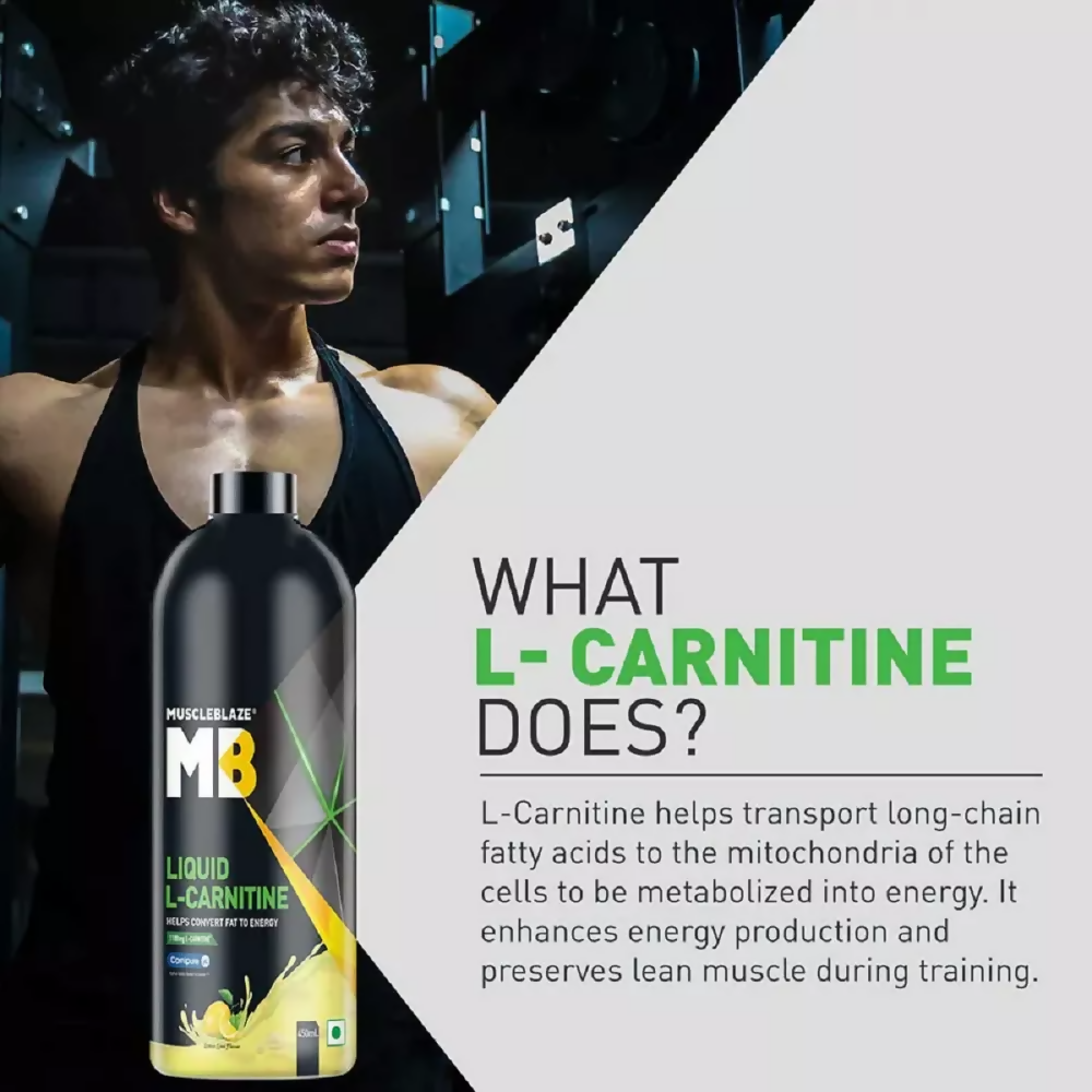 MuscleBlaze Liquid L Carnitine Lime | Grocsy