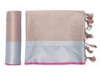 Mimosa Women's Banarasi Art Silk Brown Saree | Grocsy