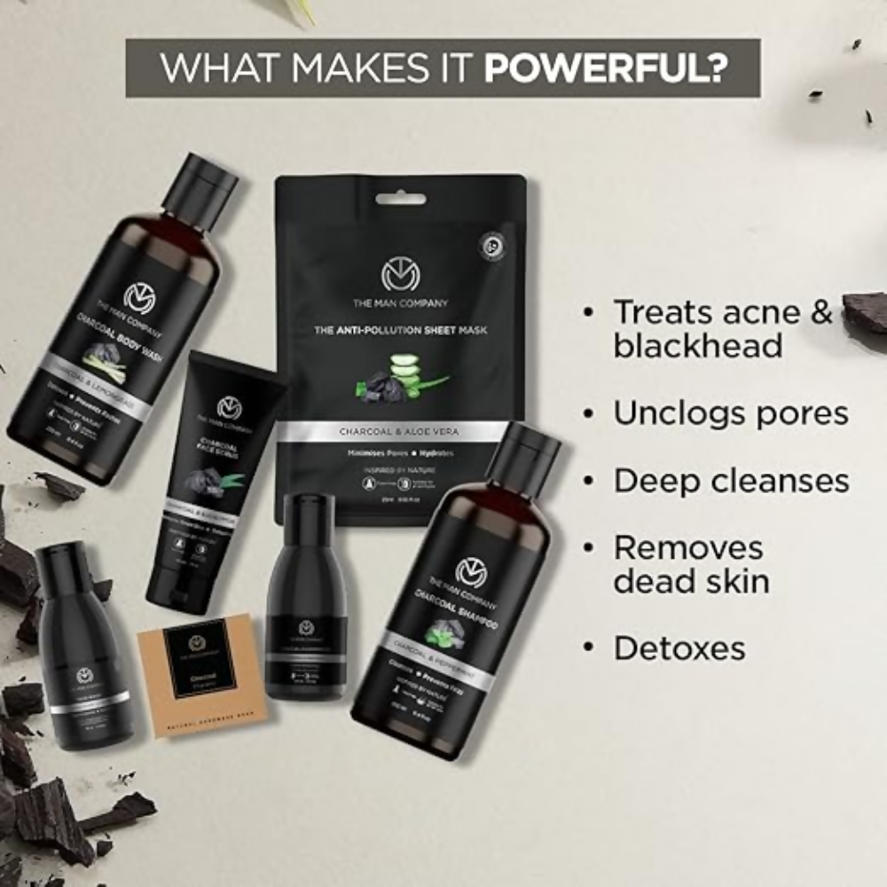 The Man Company Ultimate Charcoal Detan Kit | Grocsy