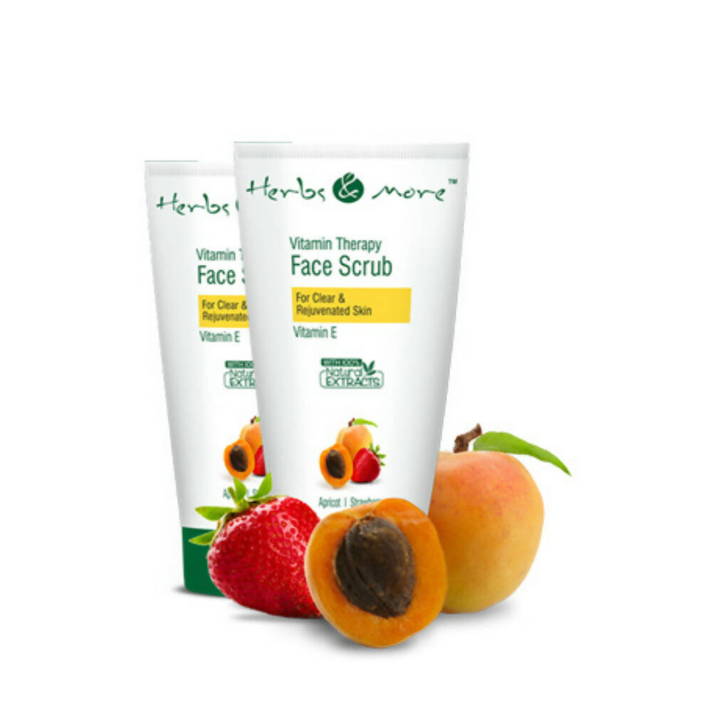 Herbs & More Vitamin Therapy Face Scrub with Vitamin E | Grocsy