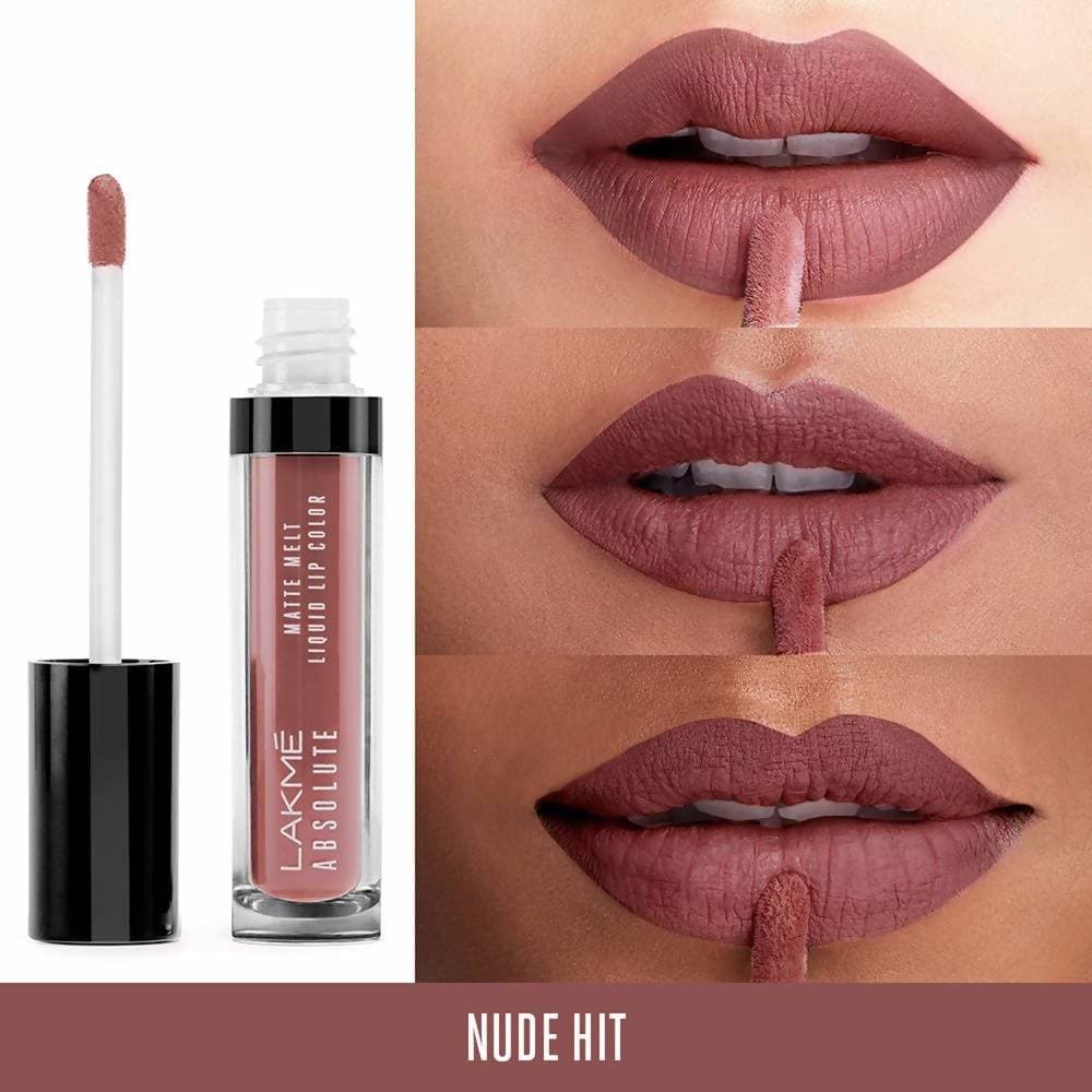 Lakme Absolute Matte Melt Liquid Lip Color-Nude Hit | Grocsy