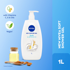 Nivea Soft & Almond Oil Shower Gel | Grocsy