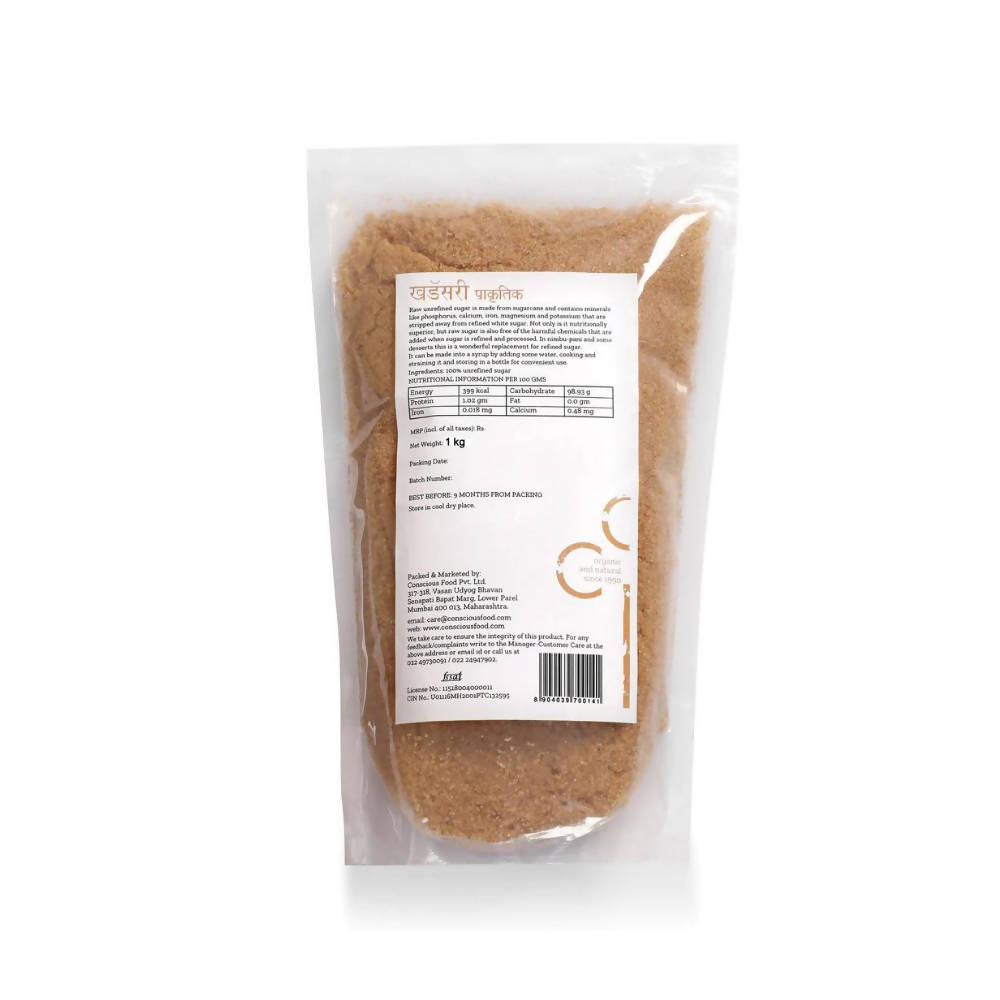 Conscious Food Raw Sugar Natural | Grocsy