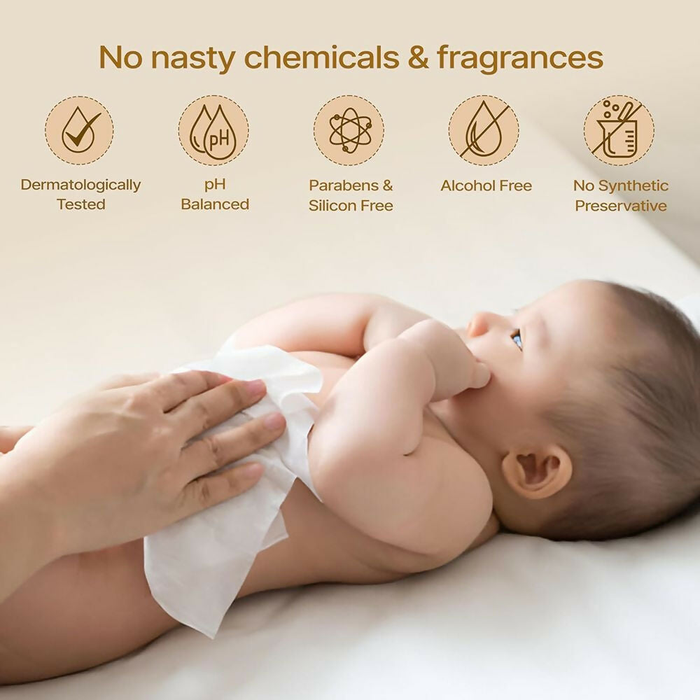 Herby Angel Ultra Gentle Baby Wipes with 99% Pure Water | Grocsy