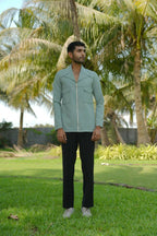 Sandrift Olive Shacket by Hilo Design | Grocsy