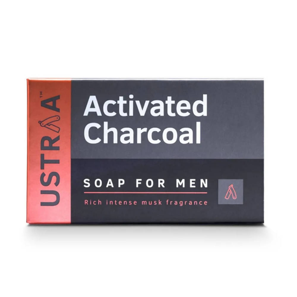 Ustraa Activated Charcoal Soap For Men | Grocsy