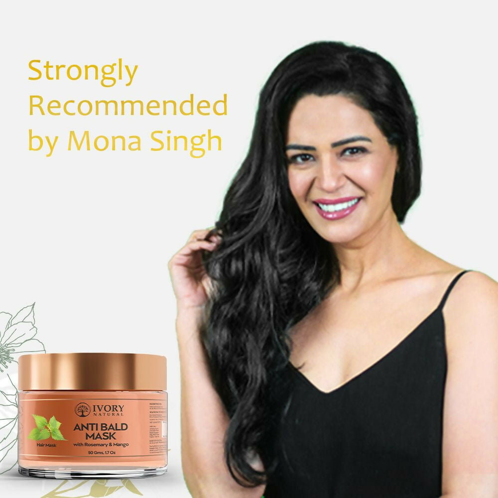 Ivory Natural Bald Mask For Hair - Hair Mask For Less Hair And Hair Thinning | Grocsy