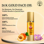 Ivory Natural 24K Gold Face Polish Oil For Luxurious Exfoliating And Rejuvenating Skincare | Grocsy