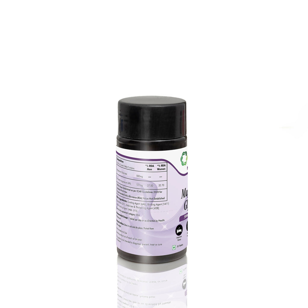 Ventin Organics Magjaz Magnesium Glycinate Tablets | Grocsy