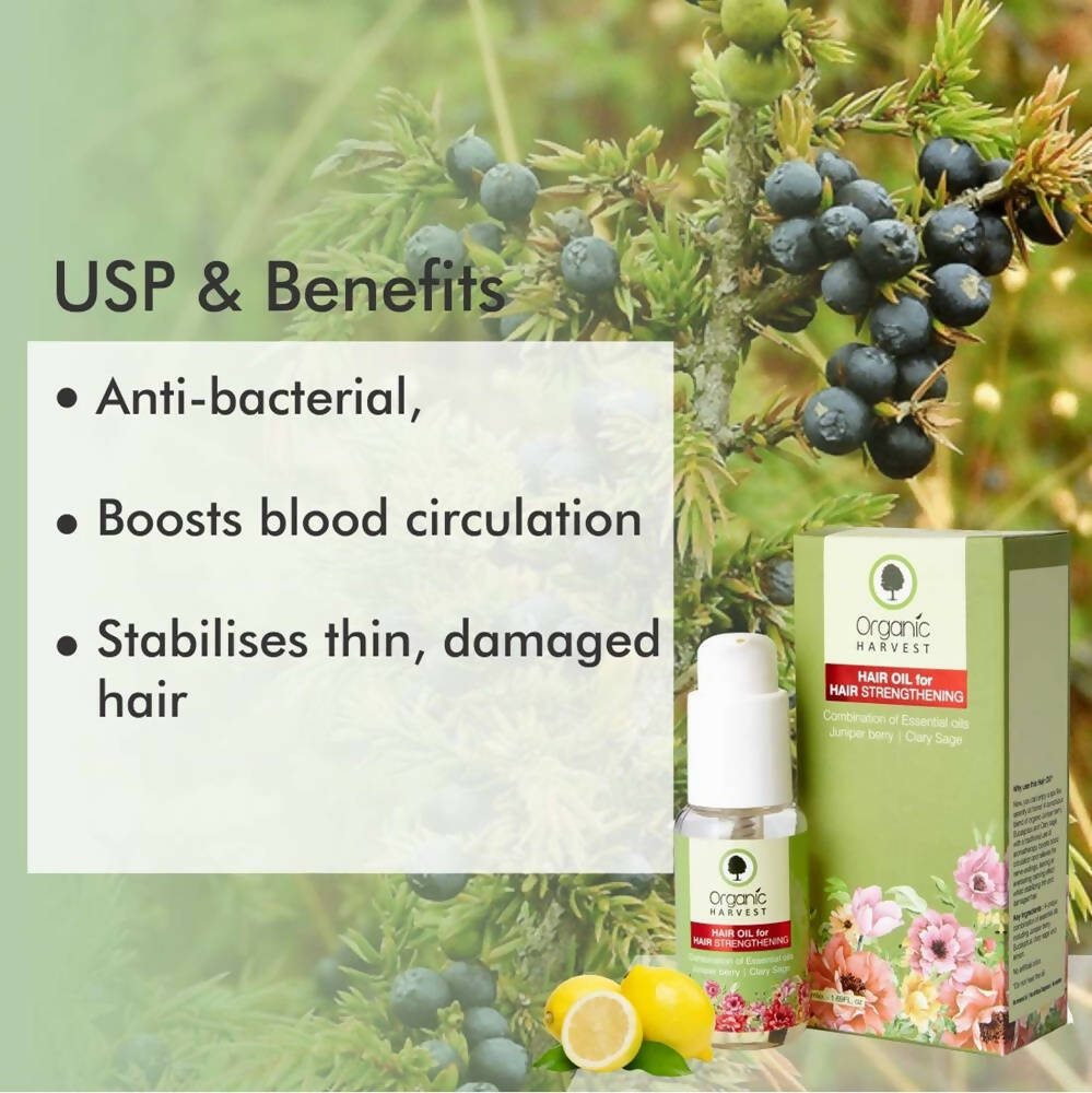 Organic Harvest Hair Oil for Hair Strengthening - Combination of Essential oils | Grocsy