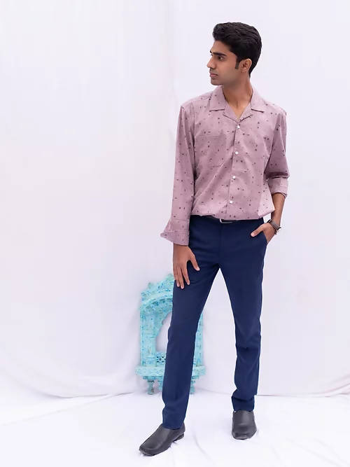 Diva Globe Rayon Printed Shirt With Lapel Collar | Grocsy