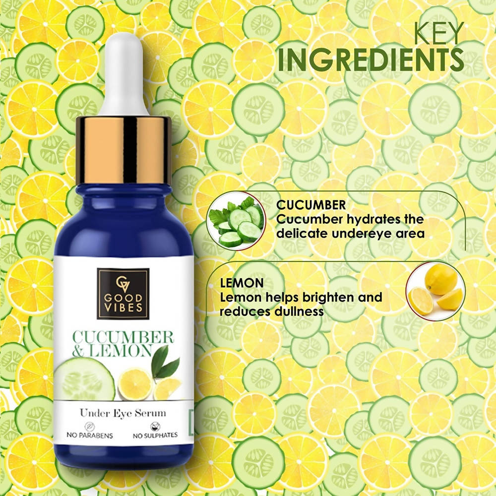 Good Vibes Cucumber and Lemon Under Eye Serum | Grocsy