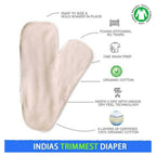 Kindermum Nano Pro Aio Cloth Diaper (With 2 Organic Inserts And Power Booster)-Baby Doodle For Kids | Grocsy