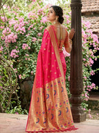 Shree Shyam Fashion Light Pink Soft Silk Saree | Grocsy