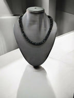 Inhanns Noor-E-Jalwa – Handmade Crystal Bead Necklace -Adjustable - Black Only Necklace | Grocsy
