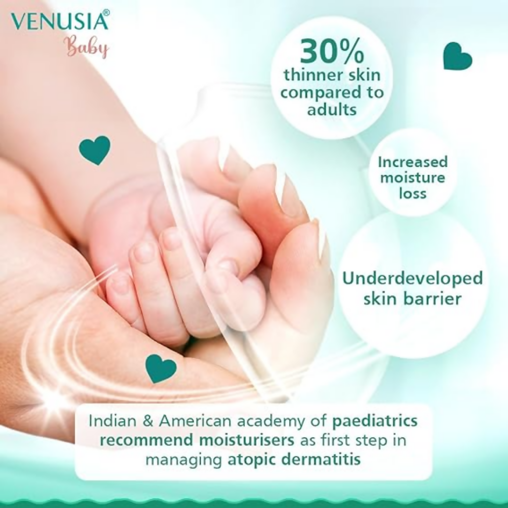 Dr. Reddy's Venusia Baby Intensive Moisturizing Lotion | For Dry & Ultra Dry Skin | Paraben, Sulphate & Phthalate-Free | Grocsy