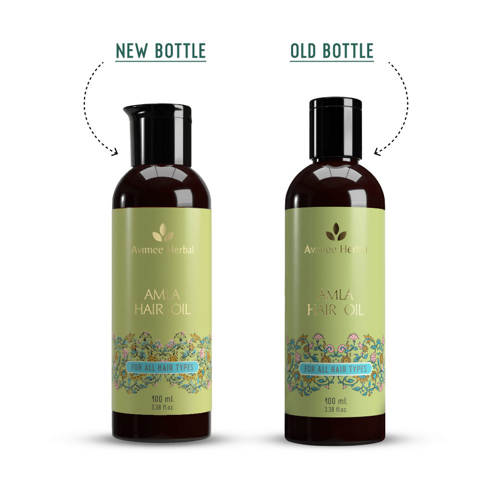 Avimee Herbal Amla Hair Oil For Grey Hair & Dandruff With Vitamin E and Amla Seed Oil | Grocsy