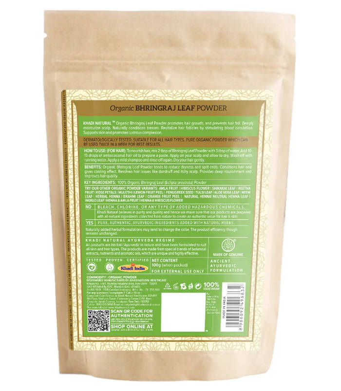 Khadi Natural Bhringraj Leaf Powder | Grocsy