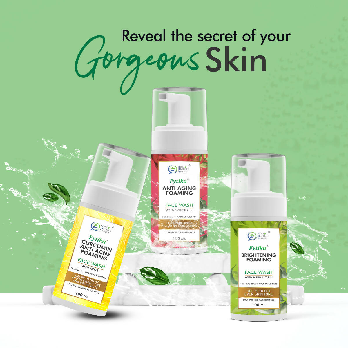 Fytika Brightening Foaming Facewash With Neem & Tulsi | Grocsy