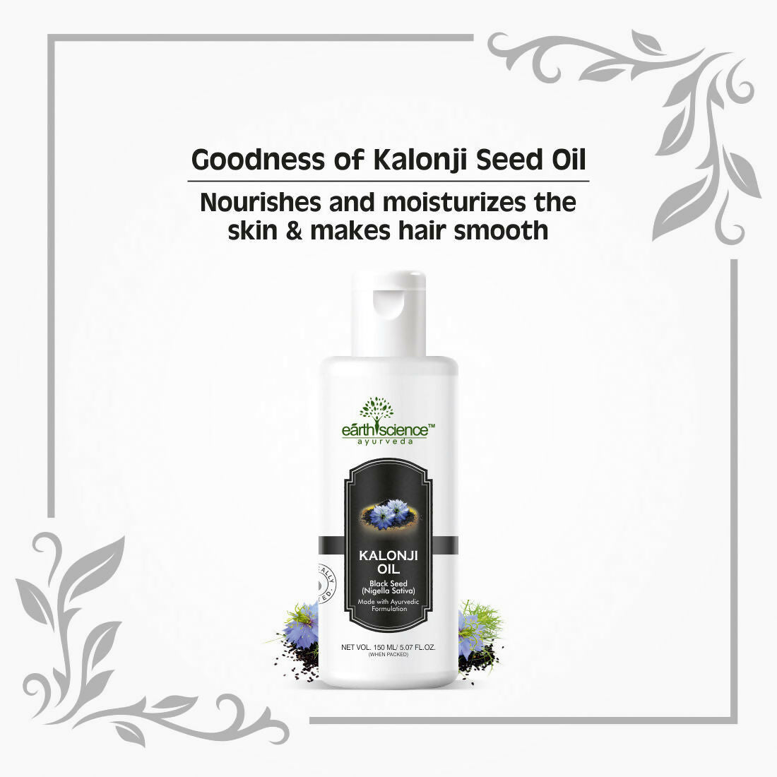 Earth Science Ayurveda Pure Kalonji Hair Oil | Grocsy