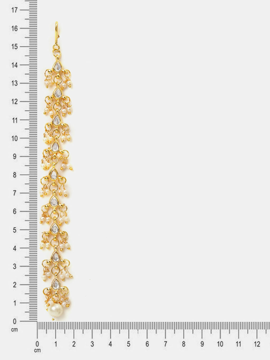 Ruby Raang Pearl And Stones Earrings | Grocsy