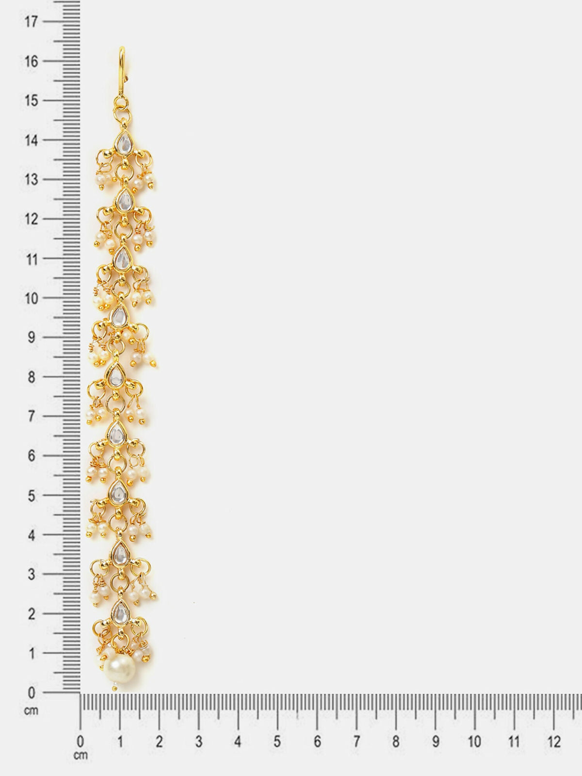 Ruby Raang Pearl And Stones Earrings | Grocsy