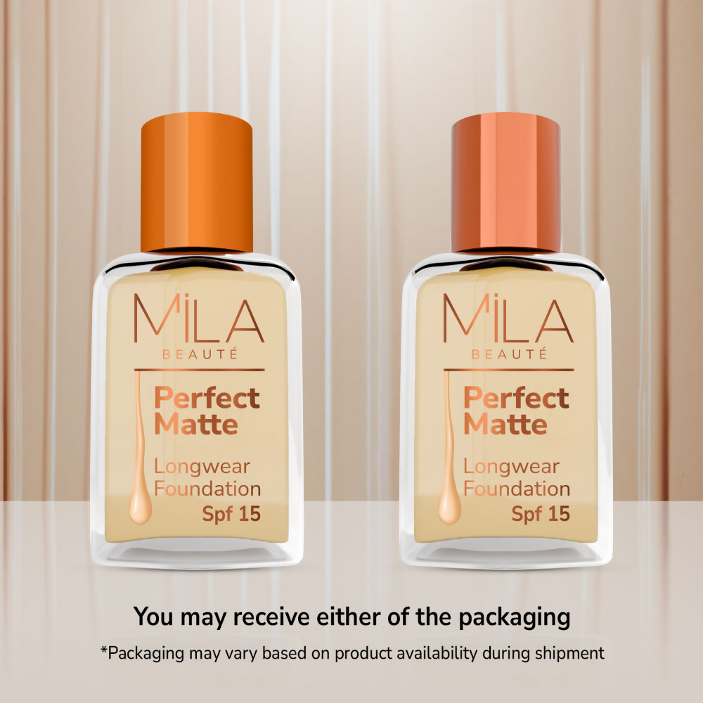 Mila Beaute Perfect Matte Longwear Foundation with SPF 15 & Oil Control Formula - Natural | Grocsy